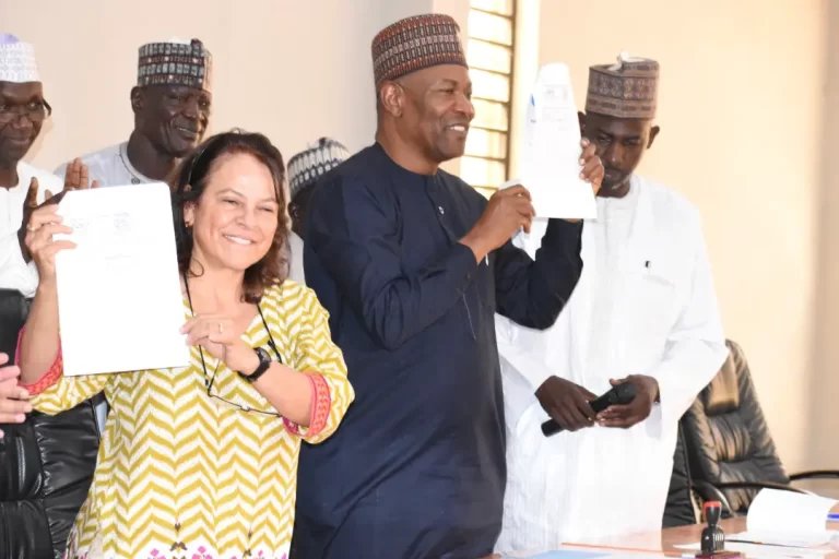 L-R-UNICEF-Representative-in-Nigeria-Ms.-Cristian-Munduate-and-Vice-Chancellor-Federal-University-Kashere-Prof.-Umaru-Pate-displaying-the-signed-MoU-on-Tuesday..jpg
