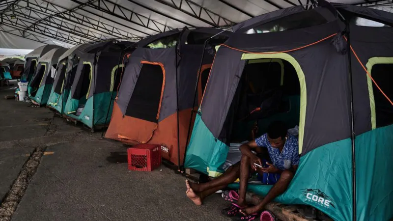 Africans in migrant camps